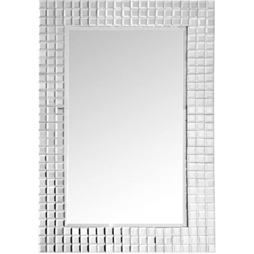 Miroir Mural Miroir Argent 90x60x4cm