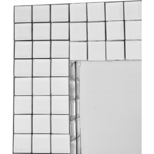 Miroir Mural Miroir Argent 90x60x4cm