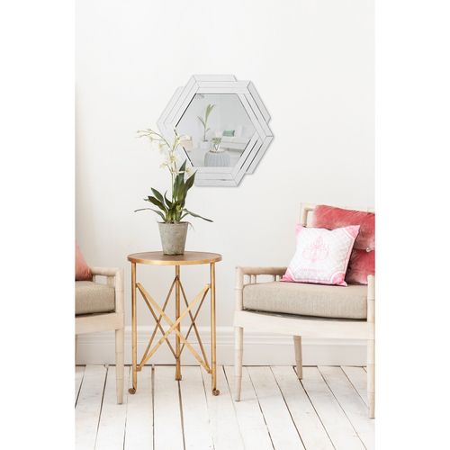 Miroir Mural Miroir Argent 85x80x1,6cm