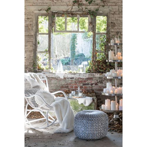 Plaid Blanc Polyester 180x130x3cm
