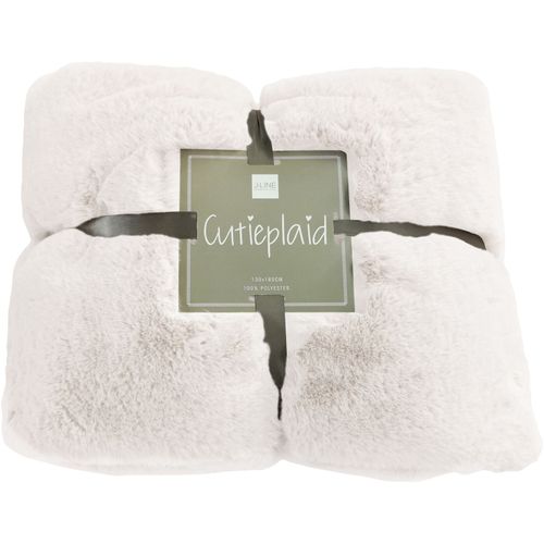 Plaid Blanc Polyester 180x130x3cm