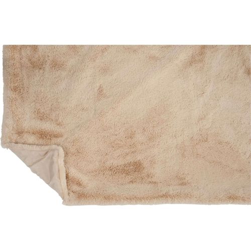 Plaid Beige Polyester 180x130x3cm