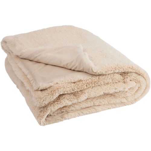 Plaid Beige Polyester 180x130x3cm