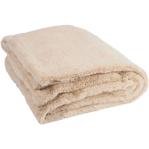 Plaid Beige Polyester 180x130x3cm