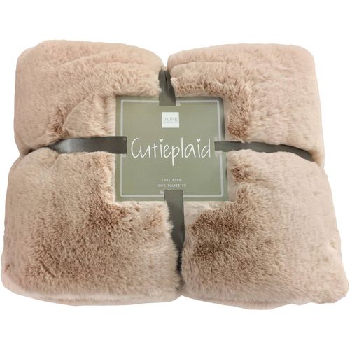 Plaid Beige Polyester 180x130x3cm