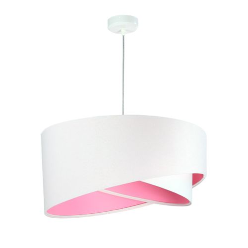 Suspension Tissu Rose 50x50x105cm