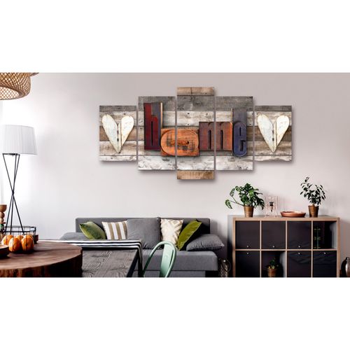 Tableau Chalet Enchanté 200 X 100 Cm Bois Clair