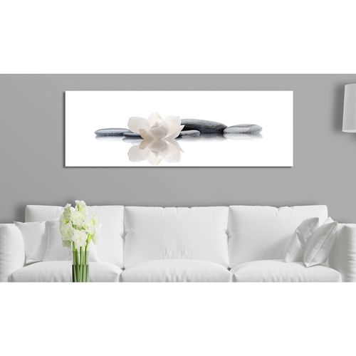 Tableau Spa, Beauté Et Détente 150 X 50 Cm Blanc