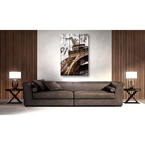 Tableau Salutations Parisiennes 40 X 60 Cm Marron