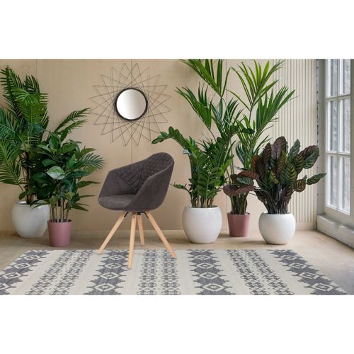 Fauteuil (x2) Bois Gris H. 47,5cm