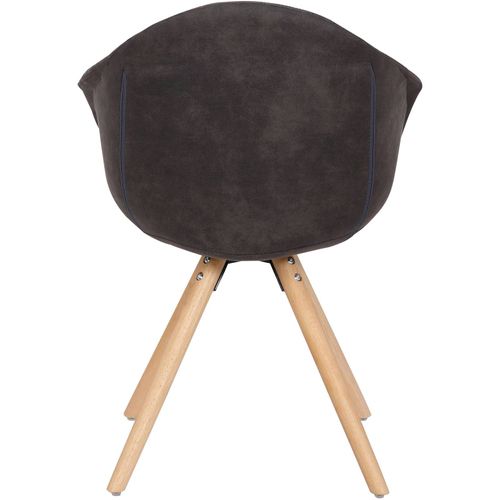 Fauteuil (x2) Bois Gris H. 47,5cm