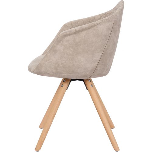 Fauteuil (x2) Bois Blanc H. 47,5cm