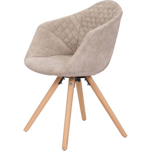 Fauteuil (x2) Bois Blanc H. 47,5cm