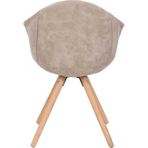 Fauteuil (x2) Bois Blanc H. 47,5cm