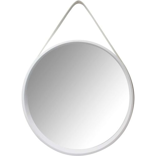 Miroir Mural Bois Blanc 49,5x7,5x49,5cm