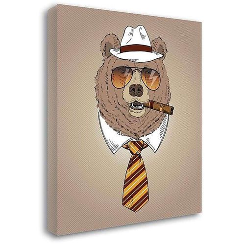 Tableau Le Nôtre Avec Un Cigare 40 X 50 Cm Beige