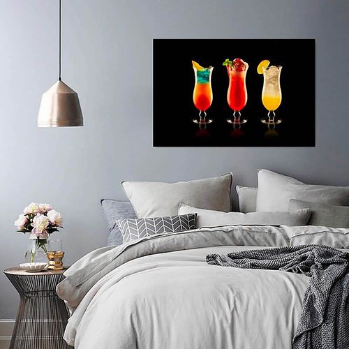 Tableau Cocktails 80 X 60 Cm Multicolore