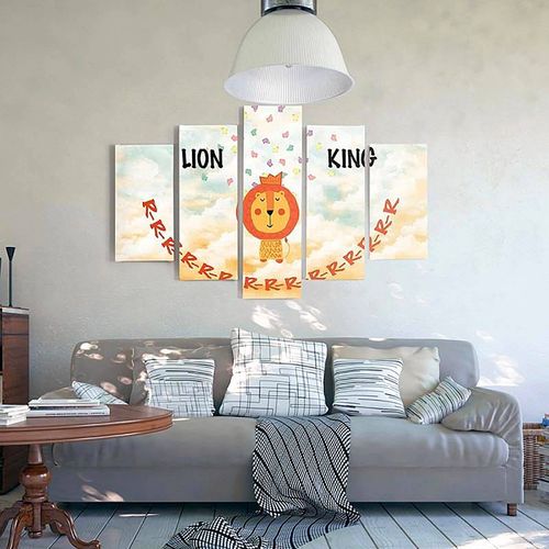Tableau Le Roi Lion 200 X 100 Cm Blanc