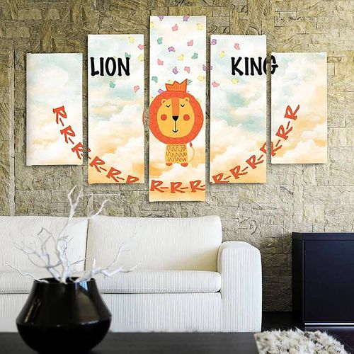 Tableau Le Roi Lion 300 X 140 Cm Blanc