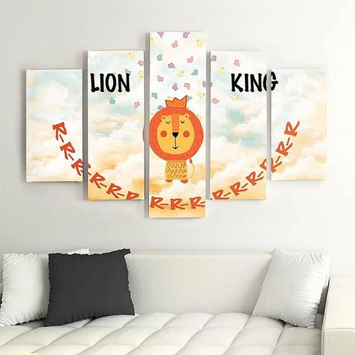 Tableau Le Roi Lion 300 X 140 Cm Blanc