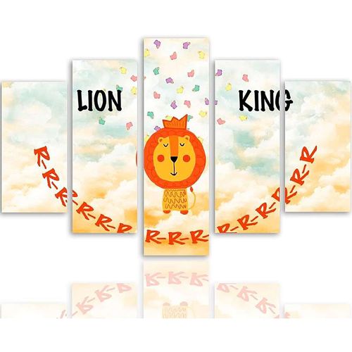 Tableau Le Roi Lion 300 X 140 Cm Blanc