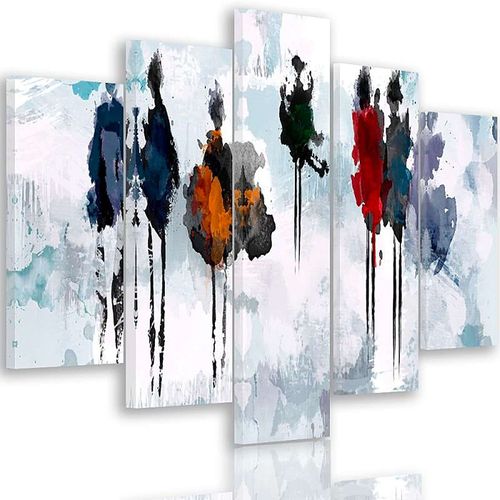 Tableau Arbre De Peinture 100 X 70 Cm Blanc