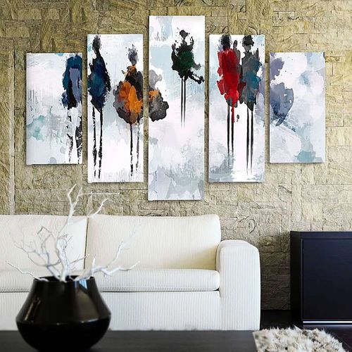 Tableau Arbre De Peinture 250 X 120 Cm Blanc