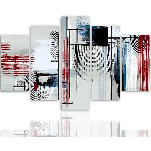 Tableau 1 Boucliers 150 X 100 Cm Blanc