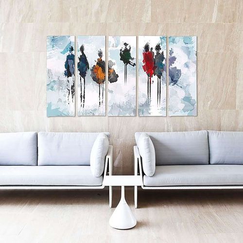 Tableau Arbre De Peinture 100 X 70 Cm Blanc