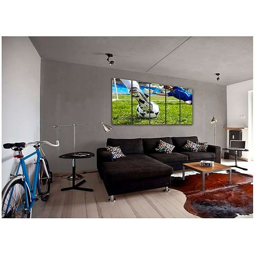 Tableau Football 100 X 70 Cm Blanc