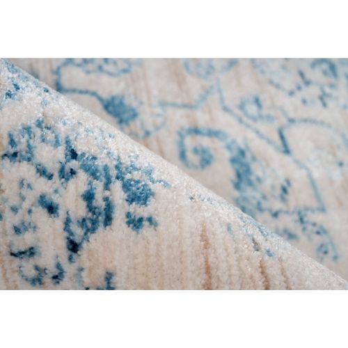 Tapis Baroque 600 80 X 150 Cm Bleu