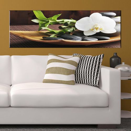 Tableau Mystère De Zen 135 X 45 Cm Marron