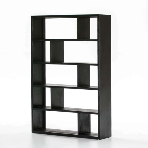 Etagère En Bois Noir 120x34x180