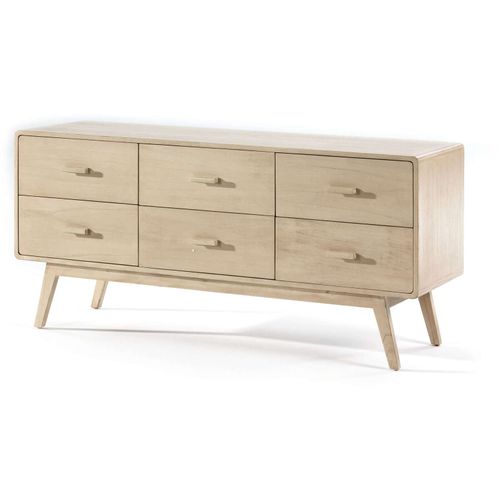 Buffet En Bois Clair Beige 160x50x75