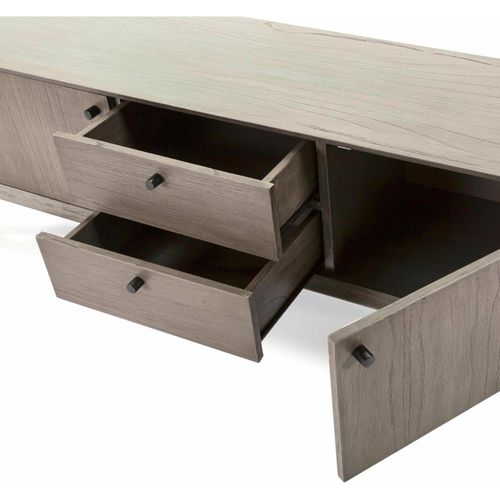 Meuble TV En Bois Cérusé Foncél160cm H50cm