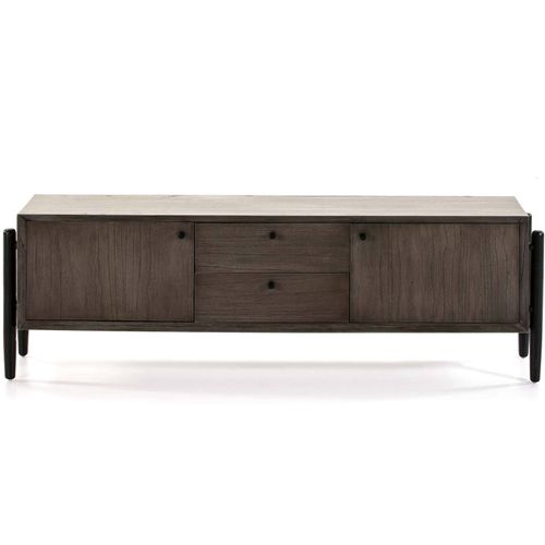 Meuble TV En Bois Cérusé Foncél160cm H50cm
