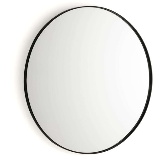 Miroir Morvin En Métal Noir 80x3x80