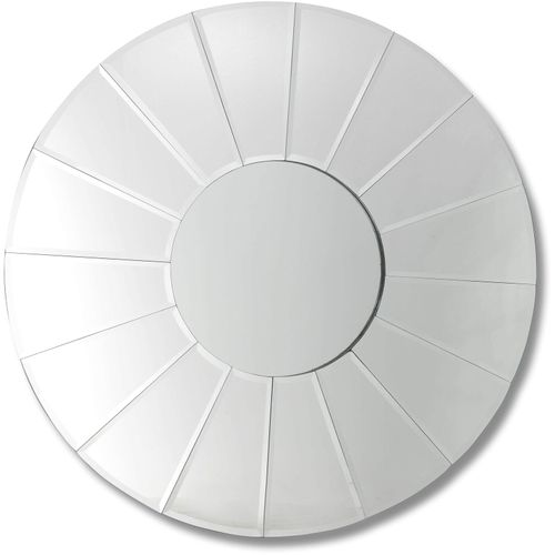 Miroir Métal Argent 100x3x100cm