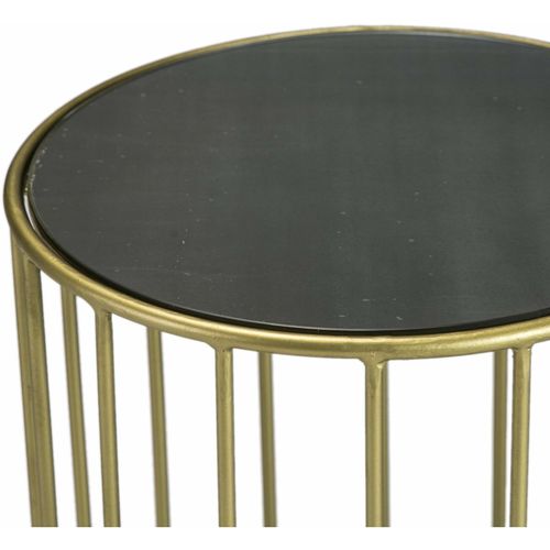 Table D’appoint Métal doé 43x43x65cm