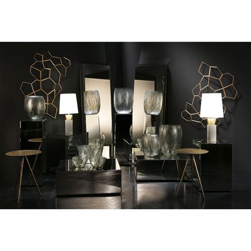 Table Basse Miroir Argent 80x80x30cm