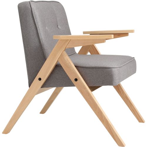 Fauteuil Tissu Gris 66x69x74cm