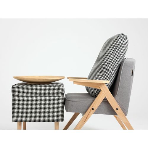 Fauteuil Tissu Gris 66x69x74cm