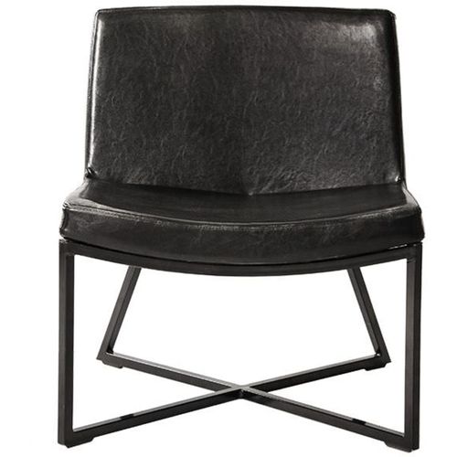 Fauteuil Tissu Noir 62x60x81cm