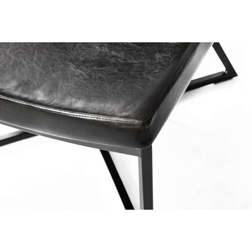 Fauteuil Tissu Noir 62x60x81cm