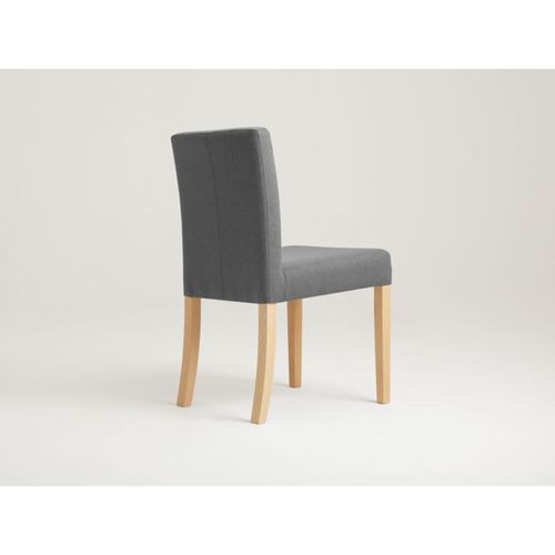 Chaise Tissu Gris 46x58x84cm