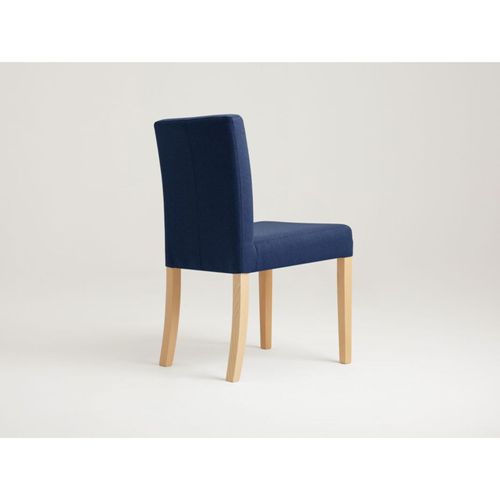 Chaise Tissu Bleu 46x58x84cm