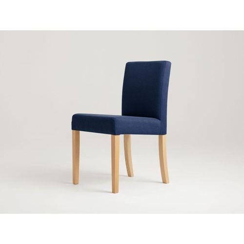 Chaise Tissu Bleu 46x58x84cm