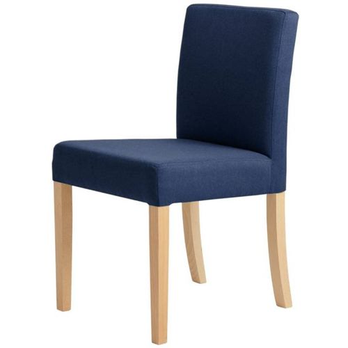 Chaise Tissu Bleu 46x58x84cm