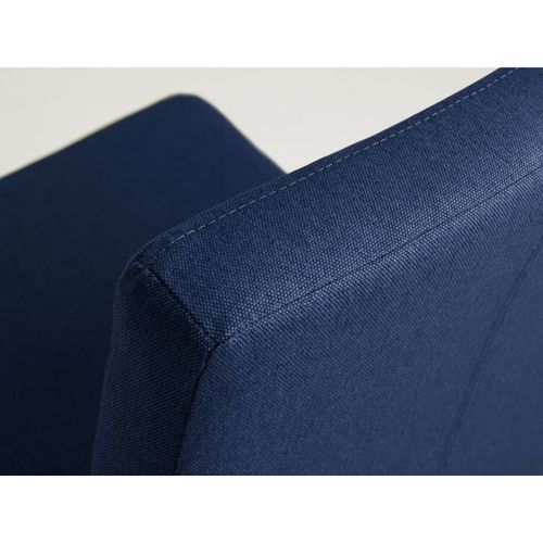 Chaise Tissu Bleu 46x58x84cm