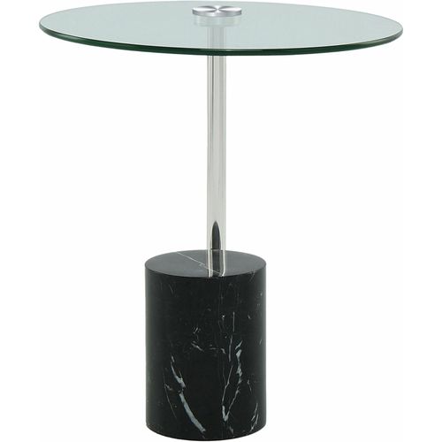 Table D’appoint Acier Noir 44x44x54cm